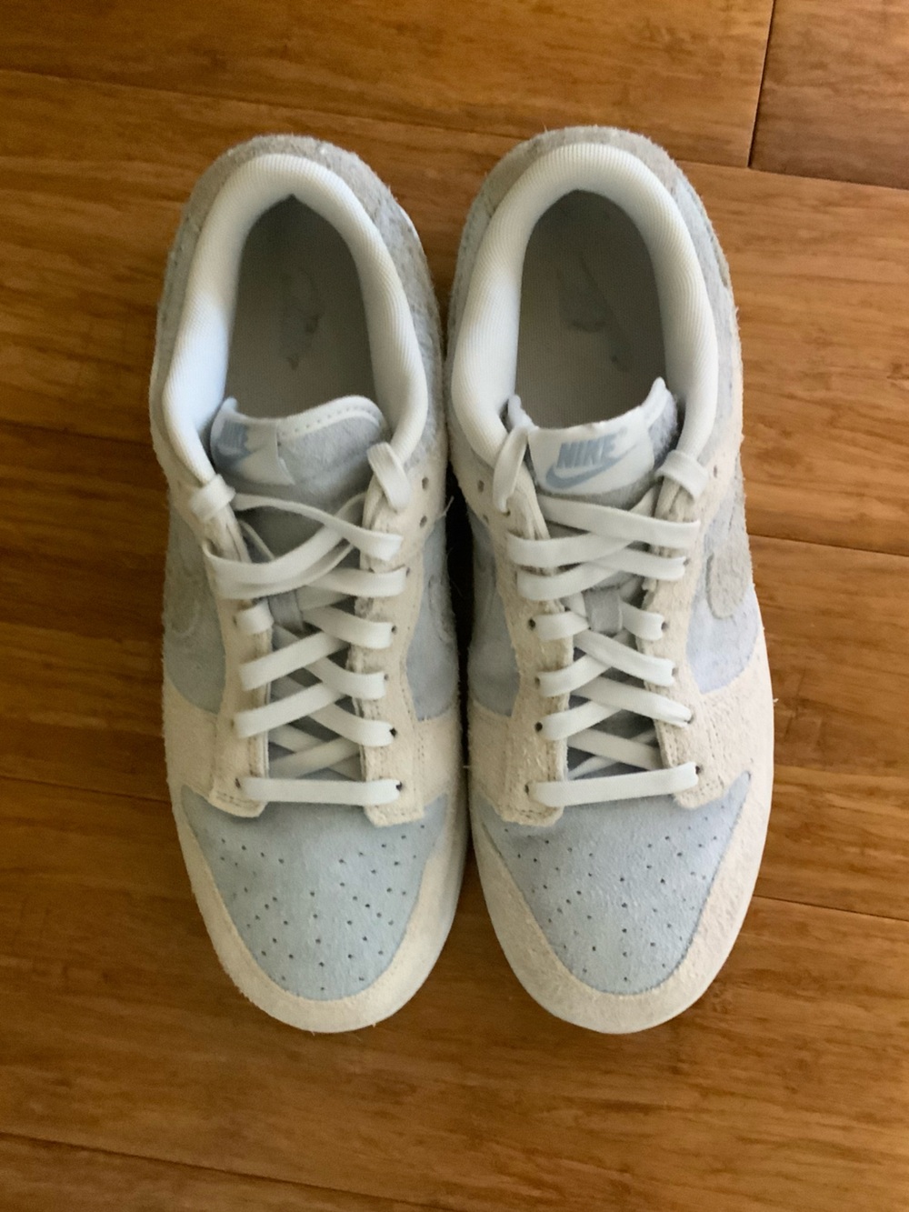 Nike Low-Top Sneakers in Pale Blue and Off-White